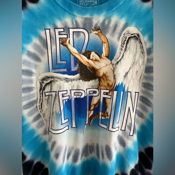 Led Zeppelin Swan Song 1975 Tie Dye T-Shirt Retro Reprint Medium - Picture 2 of 7
